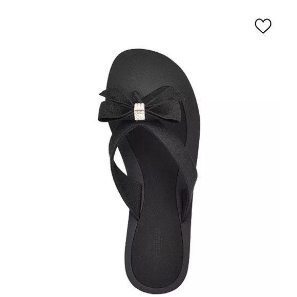 Guess Tutu Eva Fashion Bow Detail Embellished Flip Flops Sandals - Picture 3 of 6